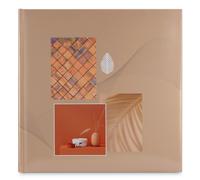 Álbum de fotos gd formato ""Singo II", 30x30cm, 100 pges blches, terracota