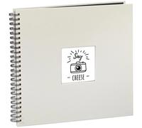 Álbum de fotos Hama Fine Art blanco encuadernación espiral 50 páginas negras