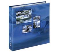 HAMA | Álbum de fotos 10 x 15 (Álbum de fotos con fundas individuales para fotos de 10 x 15, 50 hojas, 10 páginas, hasta 200 fotos,Regalo de San Valentin) Azul
