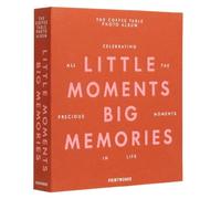 Álbum de fotos Little Moments Big Memories naranja: elegancia y estilo para conservar tus recuerdos más bonitos - Varzi desde 1956