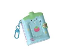 Álbum de fotos Minis de 2 pulgadas con carpeta de tarjetas Keychian, soporte para tarjetas fotográficas con colgantes, carpeta para tarjetas fotográficas de 32 bolsillos, foto pequeña Minis