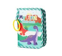 Álbum de fotos para bebé, álbum de fotos para bebé con capacidad para fotos, mi primer libro de fotos familiares de tela suave con gancho extraíble, álbumes de fotos suaves para recién nacidos, niños