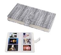 Álbum de Fotos para Fotos de 3 Pulgadas, álbum de 96 Fotos, Página de Bolsillo de Alta Transparencia, Soporte para Minitarjetas Fotográficas de Piel Sintética para Instax Mini 12