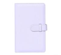 Álbum de fotos para Fujifilm Instax para mini 13 12 11 - Capacidad para 108 fotos, piel sintética para carpeta instantánea con bolsillos transparentes para regalos de boda, viajes de bebé (morado)