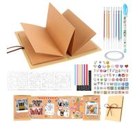 Álbum de fotos para personalizar, pequeño álbum de fotos elástico y plegable, pequeño álbum de fotos con pegatinas para fotos, libro de fotos para graduación, cumpleaños, día de San Valentín (11,5 x