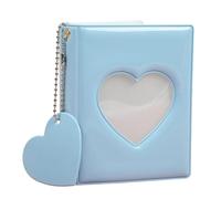 Álbum De Fotos Pequeño De 3 Pulgadas Con Recorte De Corazón Y Libro De Carpetas Para Coleccionar Tarjetas Fotográficas De 32 Bolsillos Para Idol Fan Y Memory Records Carpeta Con Soporte Para Tarjetas