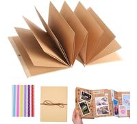 Album de Fotos Plegable Acordeon Libro de Fotos Pequeño álbum de recortes de acordeón álbum de fotos para personalizar adecuado para diario de embarazo álbum de poesía para niños álbum de postales