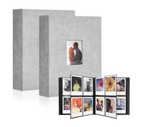 Álbum de fotos Polaroid de 416 fotos, álbumes de fotos de 2x3 pulgadas, 2 paquetes de álbumes de fotos Polaroid compatibles con cámaras Fujifilm Instax Mini 12 11 9 8 40, compatibles con Polaroid Snap