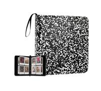 Álbum de fotos portátil con 240 bolsillos para fotos Polaroid cuadradas i-Type e imágenes de película ancha Instax (motas blancas y negras)