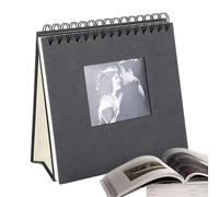 Álbum de fotos vertical: Álbumes de fotos retro, calendario de escritorio, 20 hojas 40 páginas, rotulador incluido, organizador de álbumes de recortes de memoria, portalámparas de fotos | Ideal para