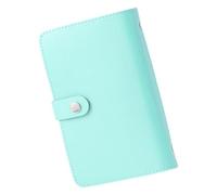 Álbum de monedas con 50 bolsillos para billetes, 7 x 5 pulgadas, fundas de papel para dinero, documentos, colección de boletos, planificador portátil