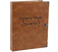 Álbum de monedas de 120 bolsillos, colección de billetes de papel, suministros para coleccionistas (40 hojas)