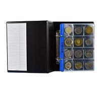 Álbum de Monedas para 240 Monedas (Tipo S Álbum). 20 Hojas con 12 Compartimentos 35mm X 35mm, pour €1, €2, Euro