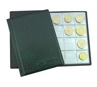 ÁLBUM DE MONEDAS por 96 de tamaño mediano como A-Z 10 peniques 10p 50p 50 peniques £ 1 € 1 € 2 u otro Verde