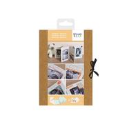 Álbum de nacimiento acordeón - ARTEMIO - 20 x 14 cm - 8 páginas - Mixto - Scrapbooking