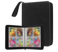 Álbum de para Cartas,55 Páginas 440 Cartas Album for Magic Cards,Negro,Álbum de Cartas Coleccionables Con cremallera,Adecuado para coleccionar tarjetas de juego, cartas deportivas, cartas mágicas