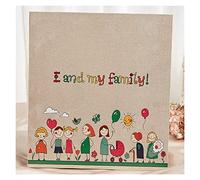 Álbum de Recortes, Álbum de Fotos Familiar 8 Pulgadas, 600-800 Hojas, Color Caqui(C,8 inches/600 Sheets)