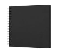 Álbum de recortes - Cuaderno de bocetos de tapa dura, cuaderno cuadrado marrón, cuaderno de recuerdos encuadernado en , cartera de imágenes vacía de cartón | Libro de recuerdos personal para