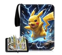 Álbum de recortes para cartas Pokémon, 50 páginas, capacidad de 400 tarjetas, álbum de cartas coleccionables, portátil, impermeable, regalo para niños, niñas y niños