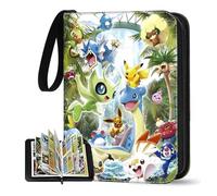 Álbum de recortes para cartas Pokémon, 50 páginas, capacidad de 400 tarjetas, álbum de cartas coleccionables, portátil, impermeable, regalo para niños, niñas y niños