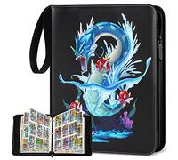 Álbum de recortes para cartas Pokemon, 900 tarjetas, álbum de 9 bolsillos, 50 páginas, carpeta de carpeta, carpeta de alta calidad, resistente al agua, colección de tarjetas de poliuretano, regalo