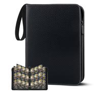 Álbum de recortes para tarjetas coleccionables, 30 páginas, 540 tarjetas, álbum de recortes con cremallera, portátil, resistente al agua, cuaderno grande compatible con tarjetas deportivas, Ninjago