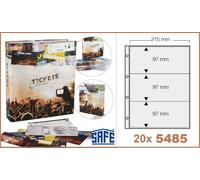 Maxi Álbum Postales Safe 1001 Marrón + 8 Fundas Mezcla para 96 Tarjetas