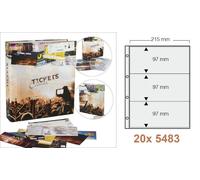 Álbum De Recortes Tapa De Anillas A4 SAFE 7923 + 20 Fundas Para 120 Entradas