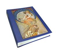 Álbum de sellos SAFE con 60 páginas en blanco y 10 tiras de papel cristal cada una - álbum de sellos insertables en formato grande 230 x 305 mm con motivos nostálgicos en la portada para su colección