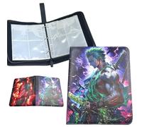 Álbum de Tarjetas Coleccionables, Zoro Álbum de Clip de Cartas, Carpeta para Tarjetas de Coleccionista, 4 Bolsillos 50 Páginas para Cartas 400 Tarjetas