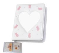 Álbum De Tarjetas De Fotos Con Corazón - Organizador De Forma De Corazón Transparente | Álbum De Tarjetas De Almacenamiento De Fotos | Organizador De Tarjetas De Foto | Libro De Colección De Tarjetas
