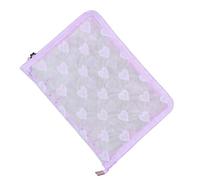 Álbum de tarjetas de fotos, organizador de colección de tarjetas con patrón de corazón, álbum de fotos A5, carpeta de hojas sueltas, para aula, escuela, viajes, dormitorio, escuela, estudiantes, niñas