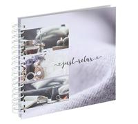 Álbum en espiral ""Relax", 28 x 24 cm, 50 páginas en blanco, Just Relax