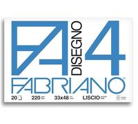 Álbum Fabriano Dibujo escolar - Varzi desde 1956 (formato 33 x 48 cm, hojas lisas, gramaje 220 g/m2, 20 hojas)