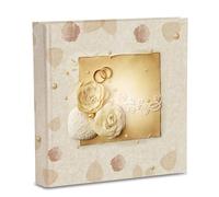 Mareli Álbum de Fotos de Boda y Aniversario, Alianzas Estampadas, Talla única