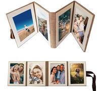 Álbum Fotográfico DIY Spiral Scrapbooking Regalos de Boda de Álbum de Recortes Valentino, Anniversary, Cumpleaños, Viajes, Graduación, Bebé y Familia, Color Caqui, Páginas Blancas