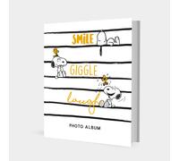 Album fotos autoadhesivo Snoopy - Album fotos 10x15 Infantil con 30 página (2 fotos por pág.) | Albumes para fotos Tapa dura con Anillas y plástico protector (24x32 cm)