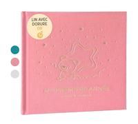 Album Fotos Bebe Mi Primer Año con Portada en Tela Lino y 75 Páginas - Libro Recuerdos Bebe con Pegatinas Ideal como Regalo Bebe Recien Nacido Niño y Niña Regalo Baby Shower - Album Bebe Primer Año