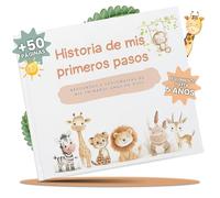 Album Fotos Bebe para Pegar Fotos y Escribir hasta los 5 AÑOS Regalo Original para Recién Nacidos Baby Shower y Padres Primerizos Libro Recuerdos Bebe con Pegatinas