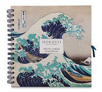 Erik – Álbum de fotos Ola de Kanagawa – Scrapbook personalizable, tapa dura 26x26 cm, 40 págs