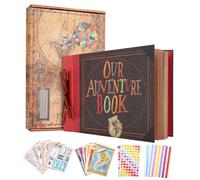 Album Fotos Para Pegar Y Escribir, Our Adventure Book, Libro De Aventuras, Con 80 Páginas, Scrapbooking Album De Recortes Para Bodas Familiares, Navidad, Regalos de San Valentín