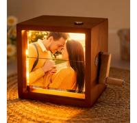Album Fotos Personalizado Album de Fotos con Manivela Luz Led Marco de Libro de Fotos Personalizado Máquina de Animación Personalizada Regalos Personalizados para Mujer Hombre