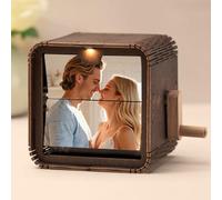 Album Fotos Personalizado Album de Fotos con Manivela Luz Led Marco de Libro de Fotos Personalizado Máquina de Animación Personalizada Regalos Personalizados para Mujer Hombre