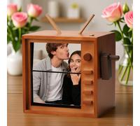 Album Fotos Personalizado, Album de Fotos con Manivela Luz Led, Marco de Libro de Fotos Personalizado con Música, Máquina de Animación Personalizada, Regalos Personalizados para Mujer Hombre