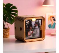 Album Fotos Personalizado, Marco de Libro de Fotos Personalizado con Música, Album de Fotos con Manivela Luz Led, Máquina de Animación Personalizada Regalos para Mujer Hombre