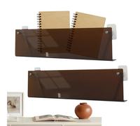 Álbum Holder, Clear Adhesive Multi Functional Shelf | No Punching Storage Solution for Records, Books, Notebooks, Newspapers | Perfect for Living Room, Bedroom, Apartment, Teens, Adults, Study Areas