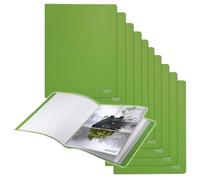 Álbum Leitz Recycle A4, 20 compartimentos para carpetas, verde, reciclado | Los bolsillos a prueba de copias protegen las páginas; para el trabajo, el colegio o el hogar