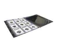 Album Monedas 2Sheets Clear Plastic Certified Coin Slab Binder Album Pages