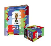 Álbum oficial Panini Copa Mundial de la FIFA 2026 + 100 paquetes colección de fútbol del campeonato mundial 2026 + llavero de fútbol