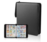 Album Para Cartas 900 Cartas 50 Paginas,Material De Pu Álbum De Para Cartas Coleccionista,Álbum De Recortes Para Tarjetas,Álbum Protector De Cartas Con Cremallera, Apto Para Pokémon,Cartas Deportivas